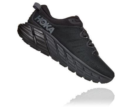 Hoka Gaviota 3 Road - Sapatilhas De Treino Mulher Pretas / Pretas | PT-LXABx17